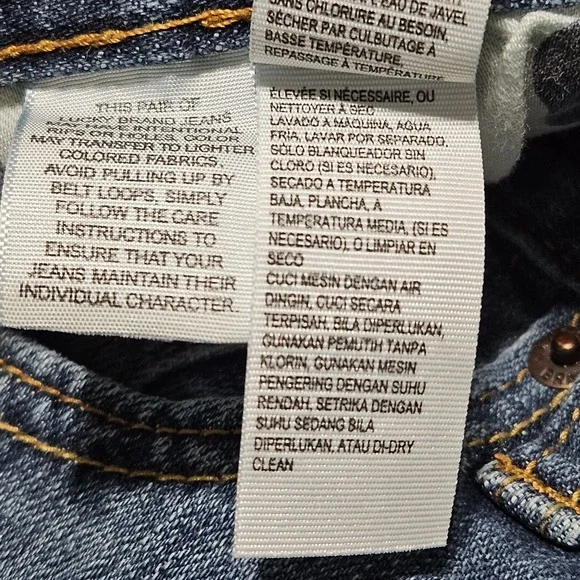 Lucky Brand 410 Jean Men 38x32* Blue Athletic Slim Fit Cotton Blend Stretch - Picture 7 of 10